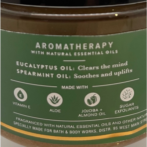 Bath & Body Works Aromatherapy Eucalyptus & Spearmint Sugar Body Scrub Jojoba - Picture 2 of 4